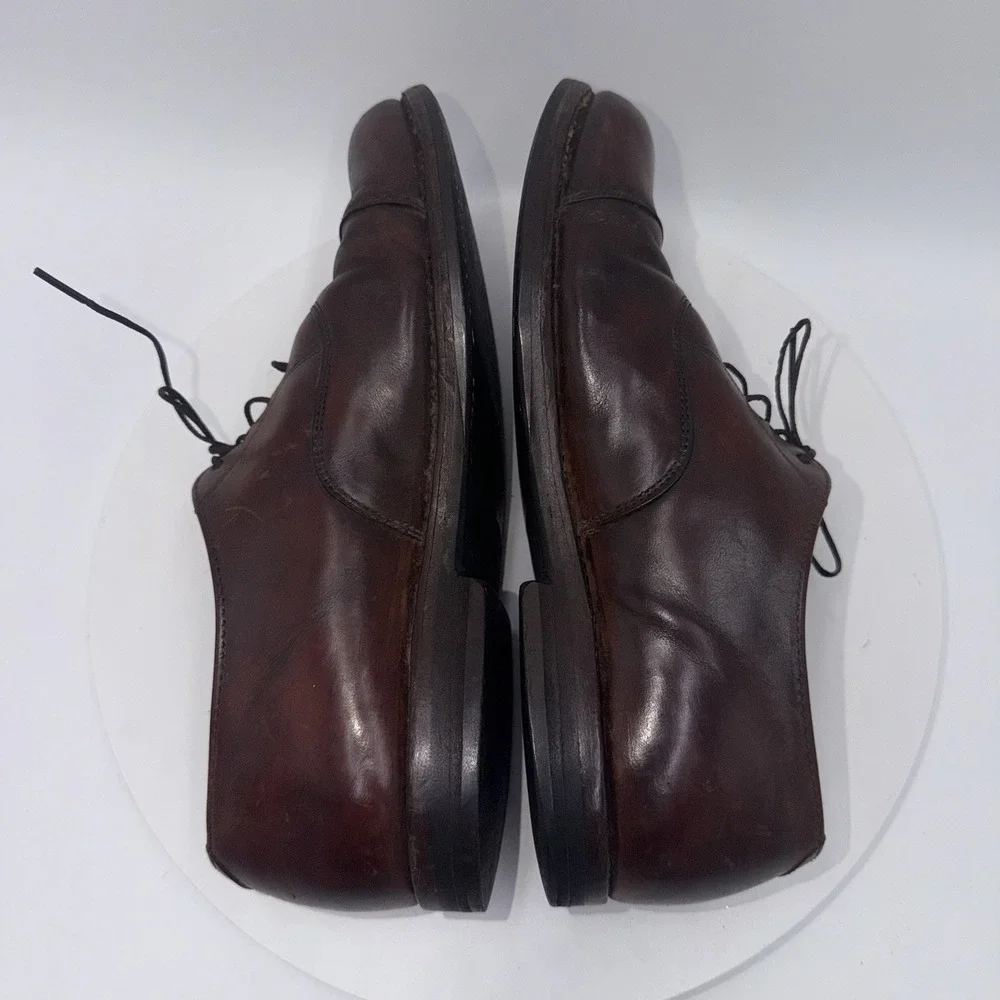 Vintage Cole Haan Oxford Dress Shoes Mens Sz 8 D Burgundy Cap Toe USA Made Derby